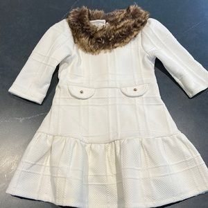 Janie and Jack fur collared dress